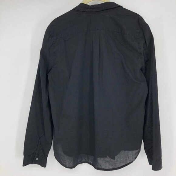 Velvet by Graham & Spencer  Black Cotton Button Up Long Sleeve Shirt XS - Picture 9 of 12